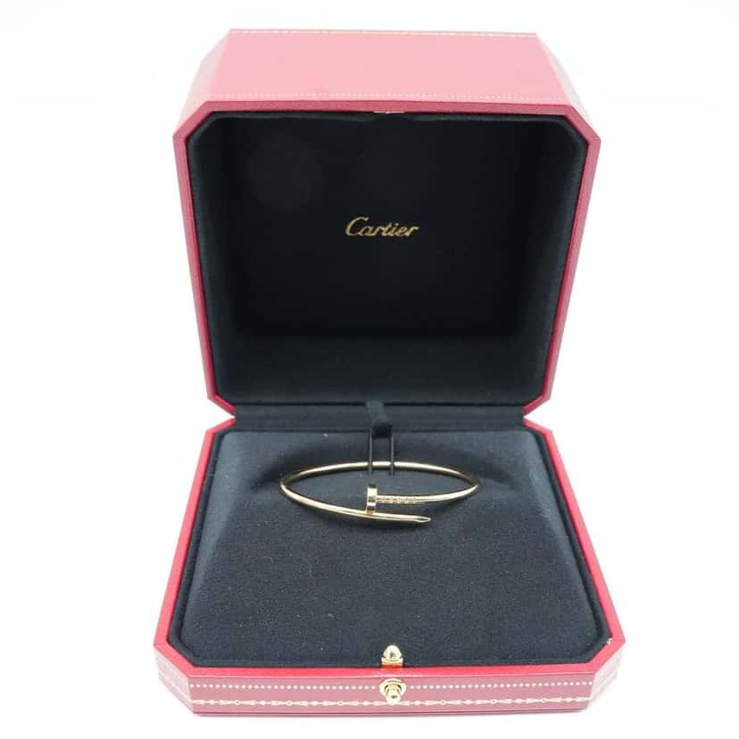 Cartier Just Un Clou  Bracelet 18K Yellow Gold SM Size:16 159MU 9.06g Gold Good condition - Front View