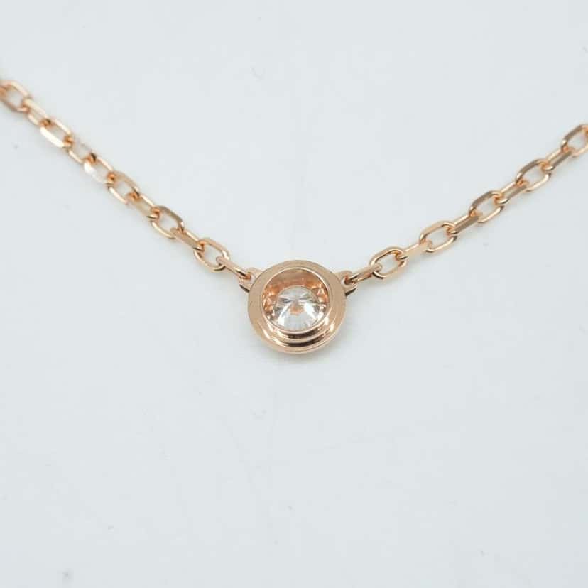 Cartier D'amour SM K18 Rose Gold NC Diamond 2.9g Gold Rose Gold Good condition - Model View