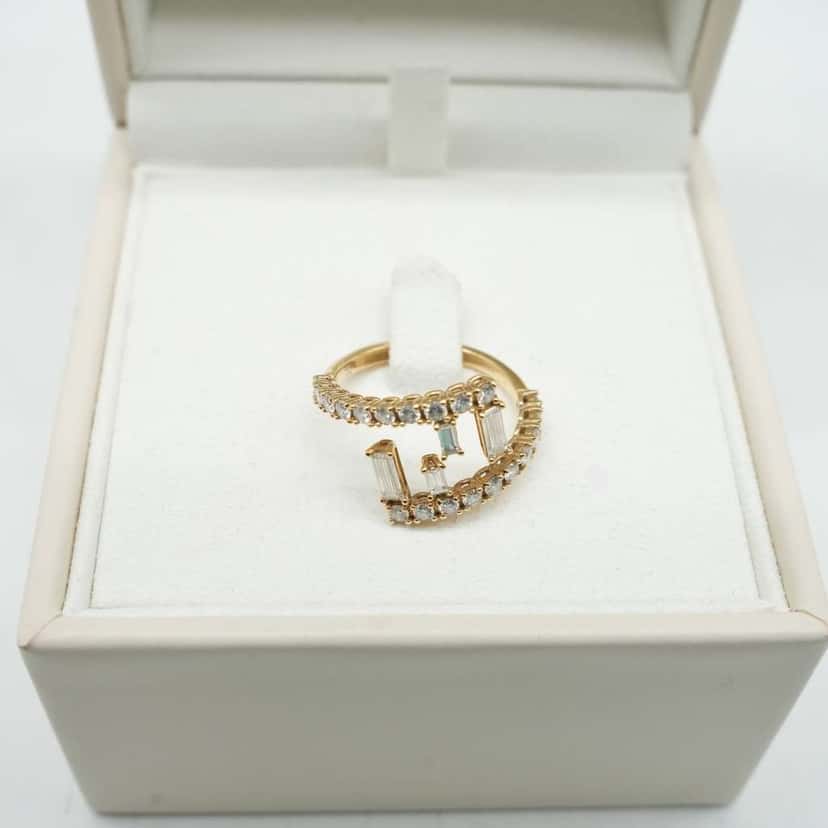 Fendi Gold Ring with Diamonds 3.22g 53(EU) Gold Good condition - Inside View