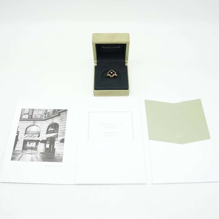 Van Cleef & Arpels Vintage Alhambra Ring Diamond VCARA41000 Size:55, 7g Gold Good condition - Back View