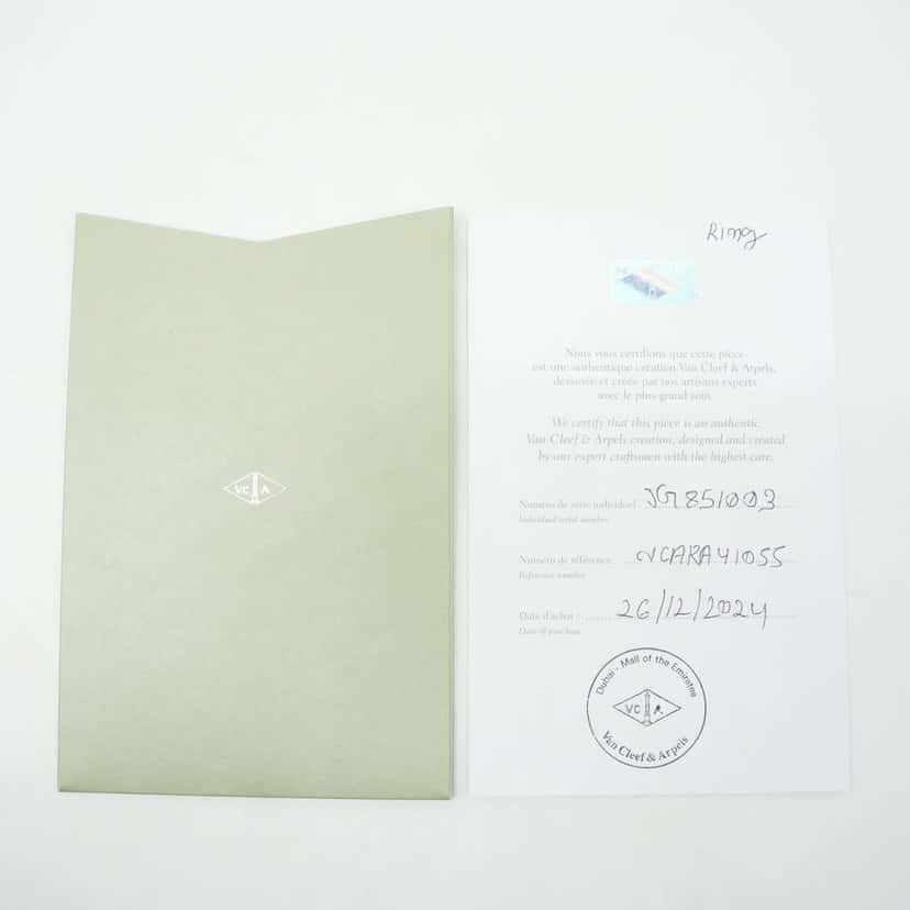 Van Cleef & Arpels Vintage Alhambra Ring Diamond VCARA41000 Size:55, 7g Gold Good condition - Inside View