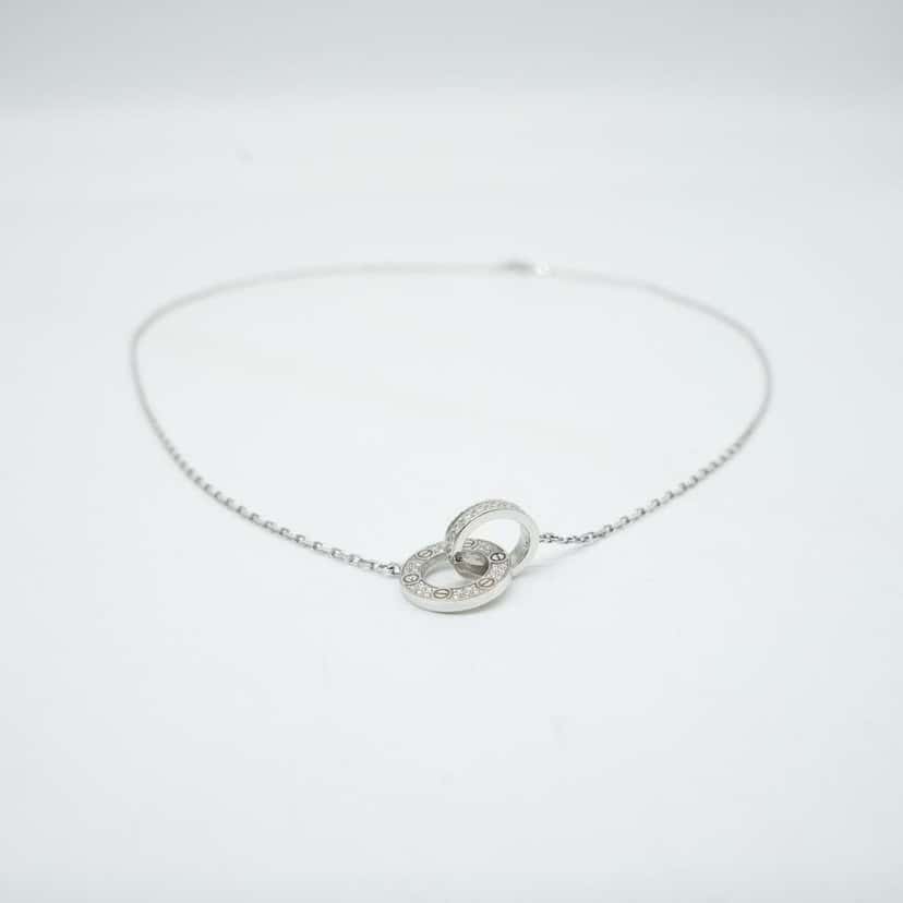 Cartier Cartier Love Pendant, Paved Necklace 18K White Gold White White Gold Good condition - Inside View