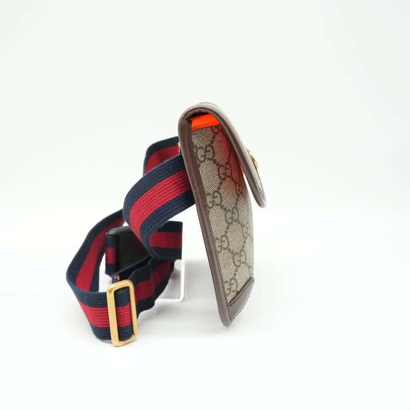 Gucci Small Ophidia Belt Bag GG Supreme Canvas Beige Canvas Good condition - Box View