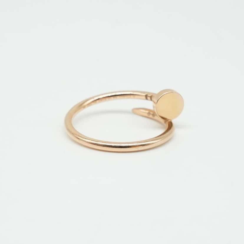Cartier Juste Un Clou Small 18K Pink Gold Ring 3.4g Size: 54 Gold Good condition - Back View