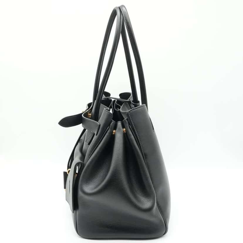 Balenciaga Bel Air Black Leather Bag DB Black Leather Fair condition - Box View