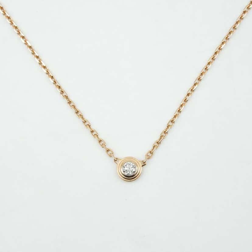 Cartier D'amour Pendant, Diamond, Mini model 2.1g Gold Good condition - Back View