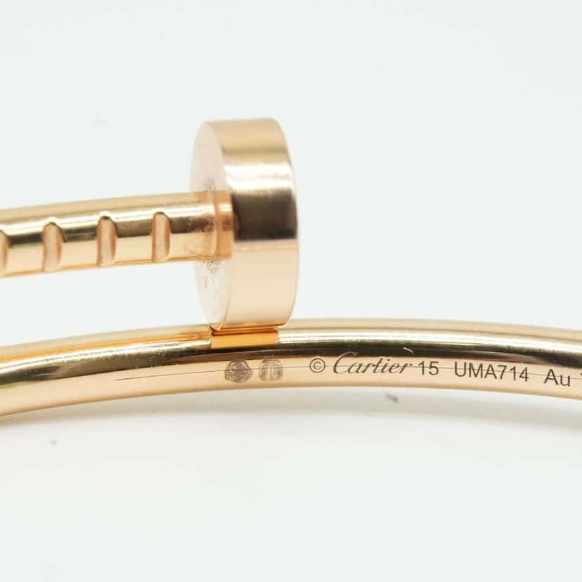 Cartier Juste Un Clou Bracelet 18K PG SM Size 15 8.8g UMA714 BO/SC/LEGCE Gold Fair condition - Box View