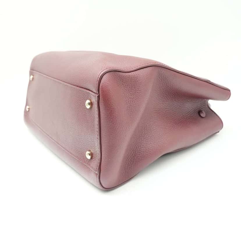 Chanel Executive Tote Bag Burgandy Leather EN ST Burgundy Leather Fair condition - Box View