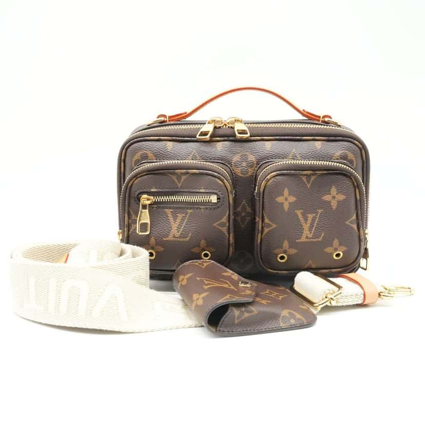 Louis Vuitton Utility Monogram Canvas Crossbody Shoulder Handbag M80446 Brown Fair condition - Inside View