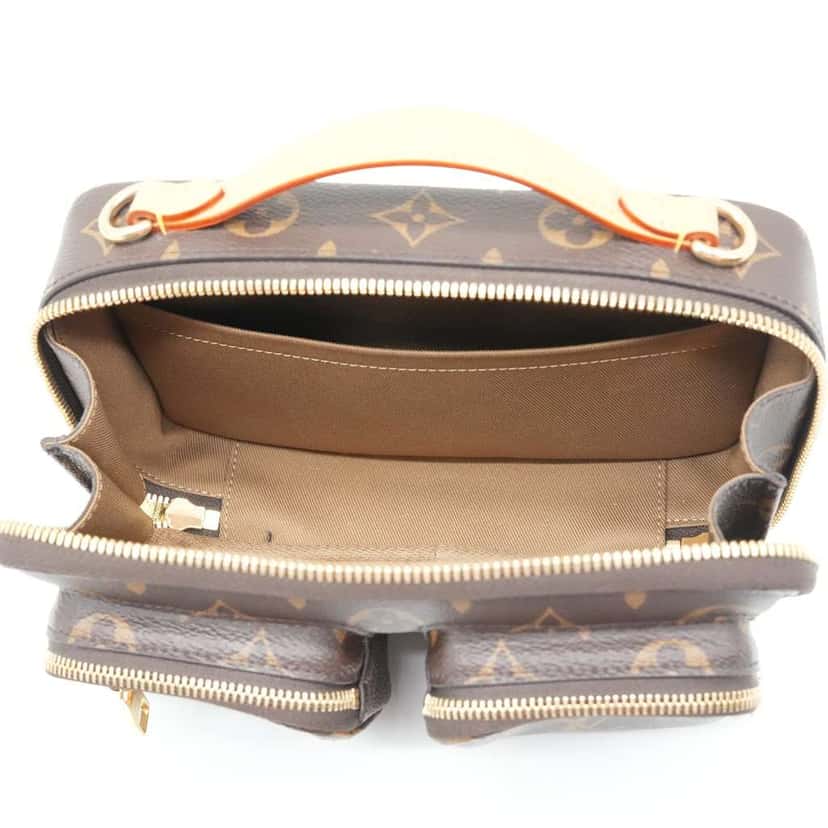 Louis Vuitton Utility Monogram Canvas Crossbody Shoulder Handbag M80446 Brown Fair condition - Model View