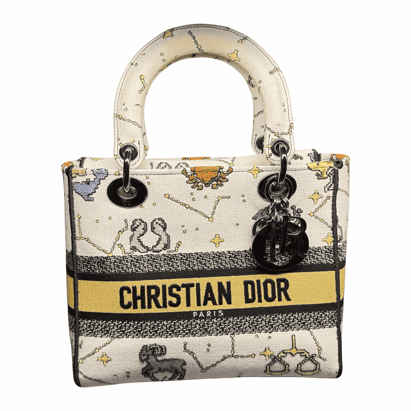 Dior Lady Dior MultiColor Cotton Silver Very good condition - Front View