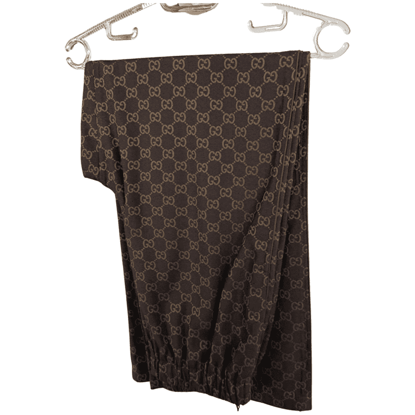 Gucci Pijama Pants Brown Cotton Very good condition - Front View