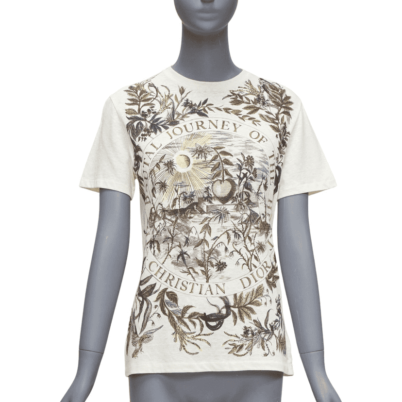 Dior Brutal Journey Shirt Ecru Linen Never worn - Front View