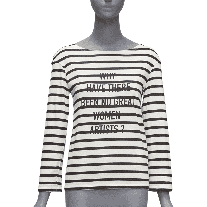 Dior Artists Stripe Tee White Cotton Very good condition - Front View