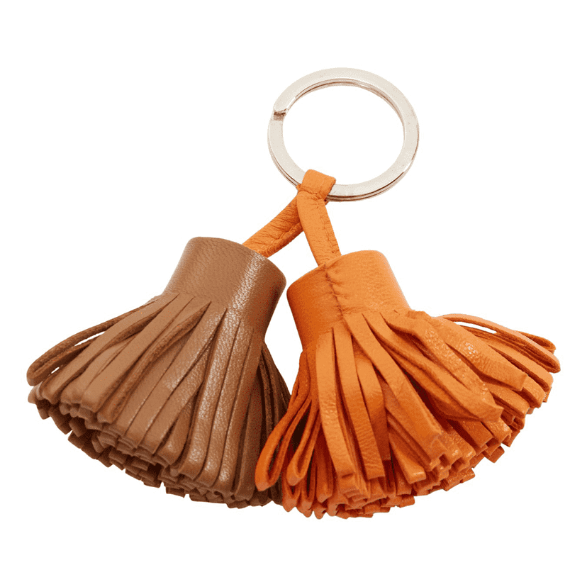 Hermès Carmen Uno Dos Brown Leather Good condition - Front View