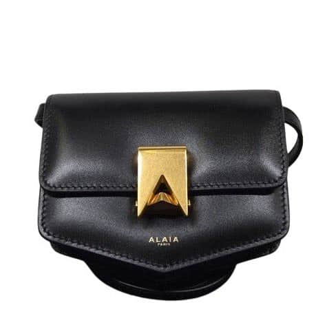 Alaïa Le Papa Mini leather shoulder bag Black Leather Never worn, with tag - Front View