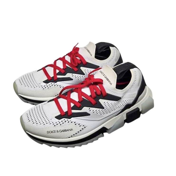 Dolce & Gabbana Mesh and Rubber Sorrento Sneakers MultiColor Cotton Never worn, with tag - Front View