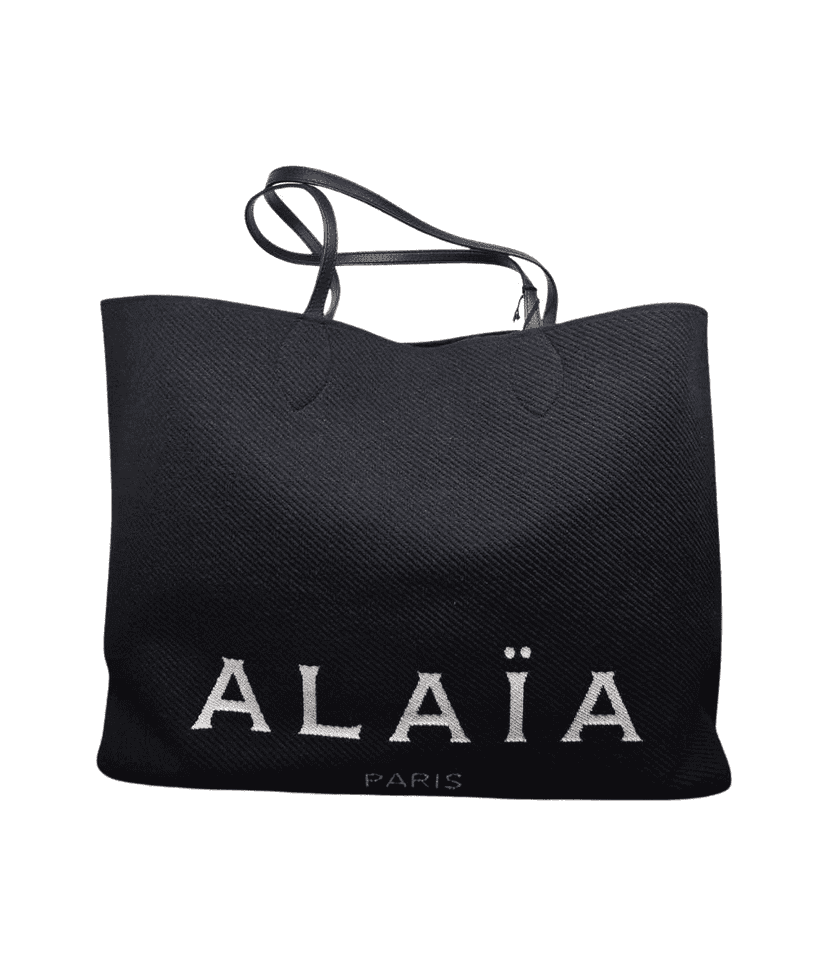 Alaïa Jacquard-knit tote Black Jacquard Never worn, with tag - Front View