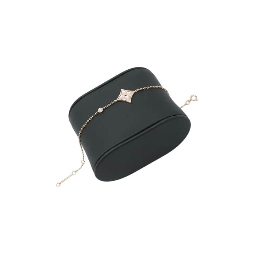 Louis Vuitton Color Blossom BB Star Bracelet, Pink Gold, White Mother-of-Pearl and Diamond Pink Gold Good condition - Front View