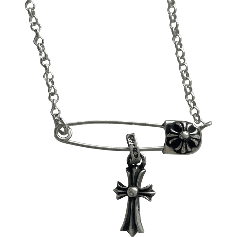 قلوب كروم سلسلة دبوس أمان 20 بوصة