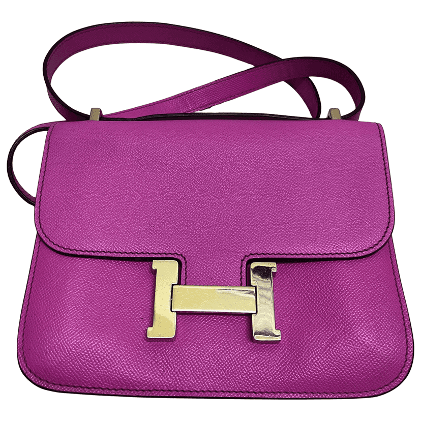 Hermès Constance Fuchsia Pink Epsom Pink Leather Very good condition - Front View