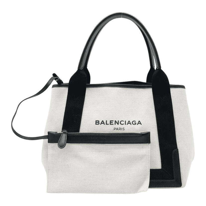 Balenciaga Cabas Tote Bag Black Black Good condition - Front View