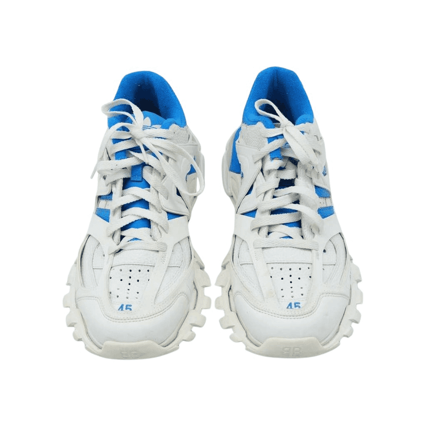Balenciaga Balenciaga x Adidas Track Forum Sneakers White & Blue Size 45 White Fair condition - Front View