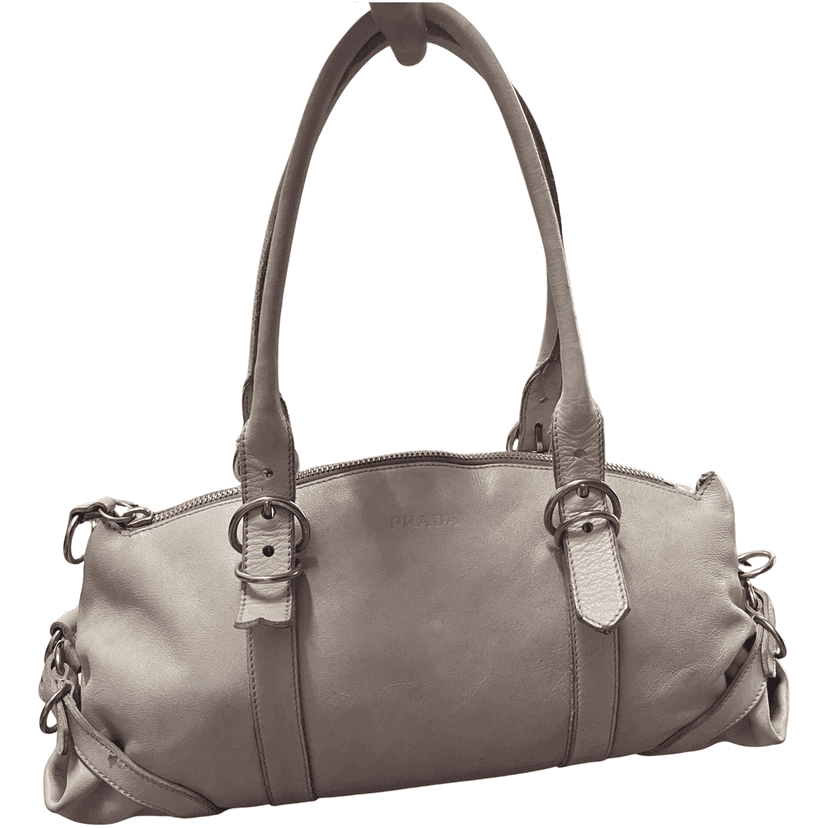 Prada Leather Beige Beige Leather Very good condition - Front View