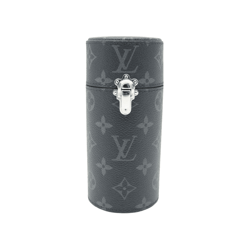 Louis Vuitton Perfume Travel Case Black Monogram Eclipse Black Canvas Good condition - Front View