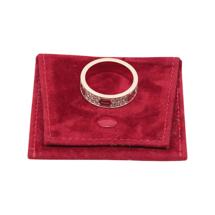 Cartier Love Ring 18K Yellow Gold with Diamond YEP977 Size:68 12.73 g Gold Good condition - Front View