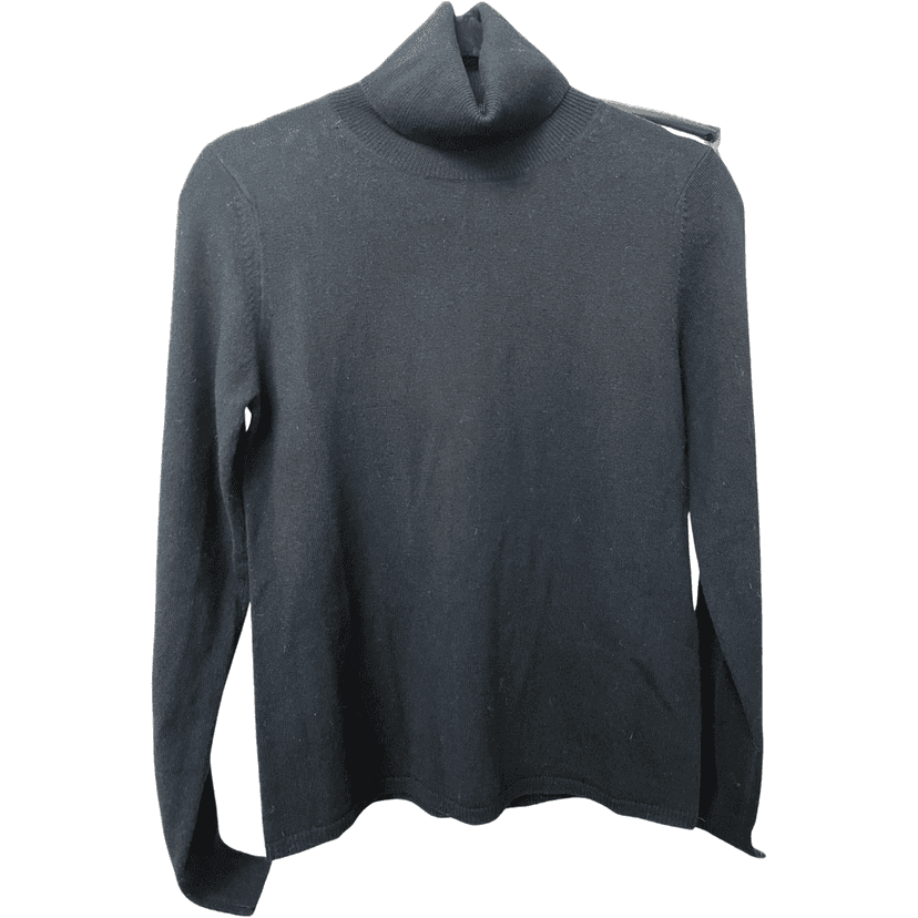 Max Mara Black Virgin Wool Turtleneck Black Wool Never worn, with tag - Front View