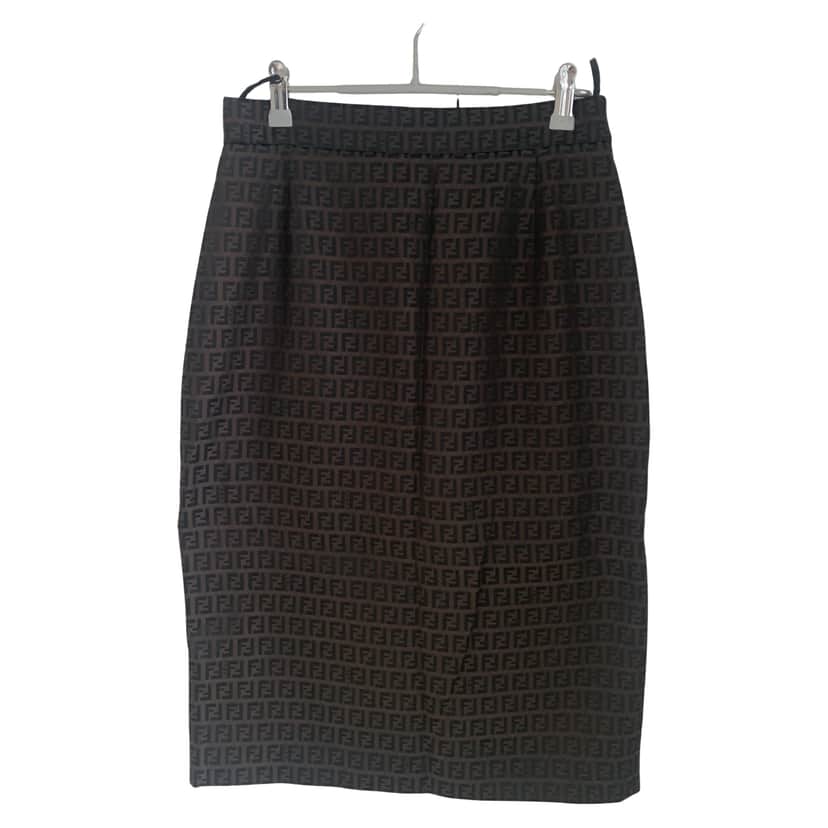 Fendi Mid Length Patterned Skirt