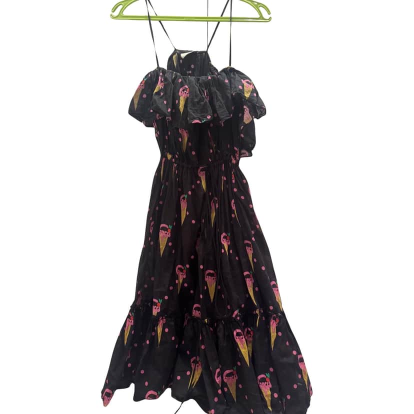 Gucci Gucci Icecream  Dress Black Cotton Never worn - Front View
