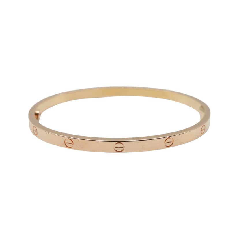 Cartier Love Bracelet 18K Rose Gold Small Size:16 17.90g Gold Rose Gold Good condition - Front View