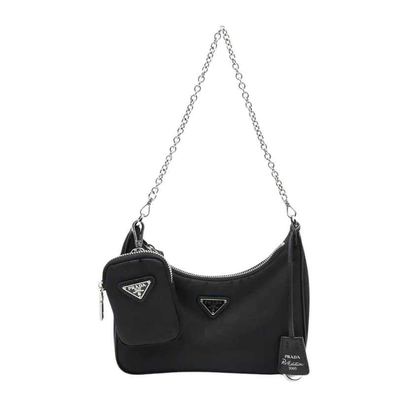 برادا إعادة إصدار 2005 Re-Nylon Black Bag PO