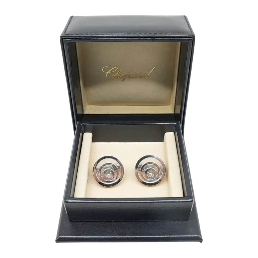 Chopard Happy Spirit with Dancing Diamond WG Earrings 36.3g Gold White Gold Good condition - Front View