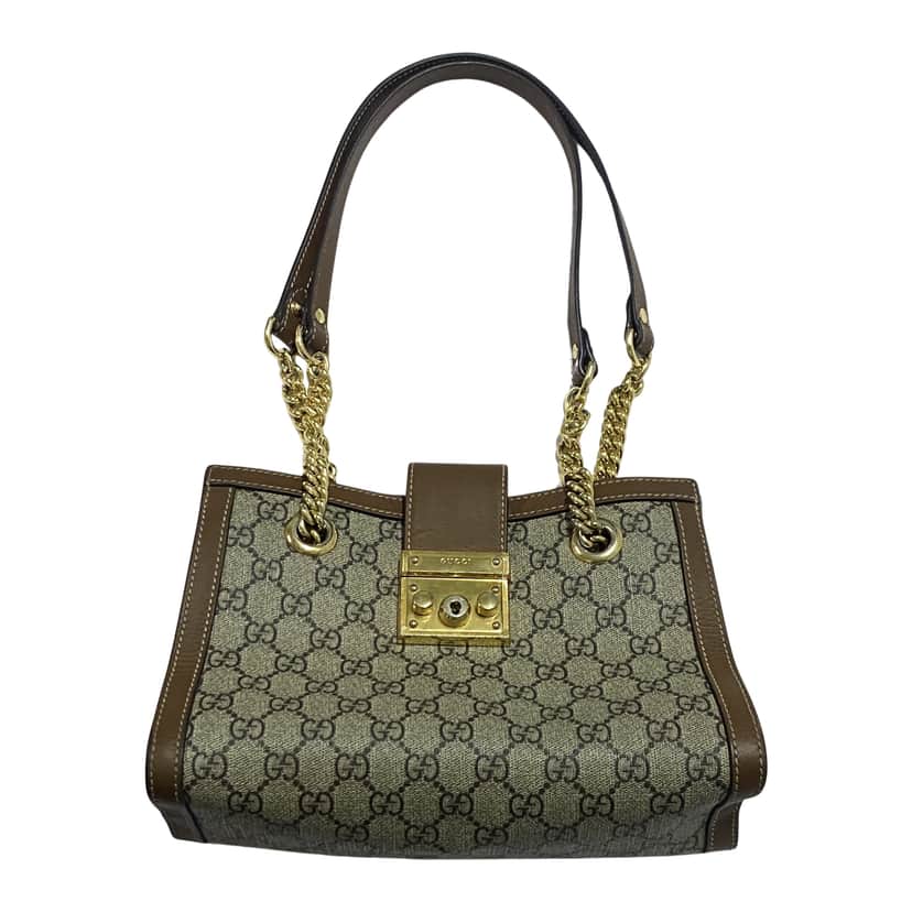 Gucci Supreme Padlock Tote Small MultiColor Good condition - Front View