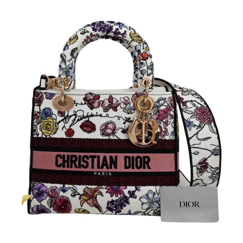 Christian Dior Christian Dior Lady D-lite Pink Canvas Very good condition - Front View