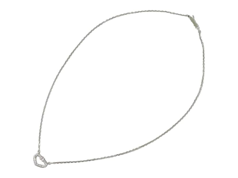Cartier C Heart de Cartier Pendant Necklace Silver Good condition - Front View