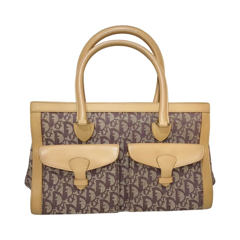 Christian Dior Trotter Canvas Handbag