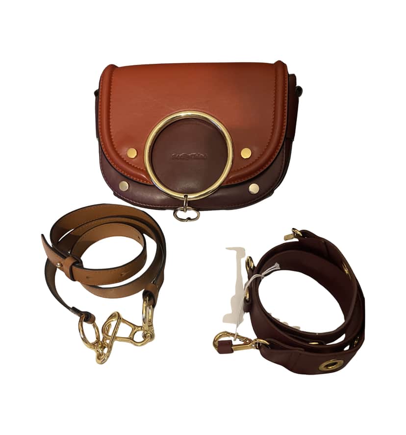 Chloé Crossbodybag Mara By Chloé Burgundy Leather Very good condition - Front View