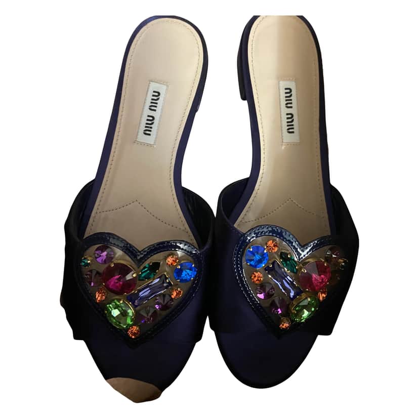 Miu Miu Stunning Miu Miu sandals Purple Satin Very good condition - Front View