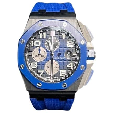 Audemars Piguet Royal Oak Offshore Selfwinding Chronograph 44mm Blue Never worn - Front View
