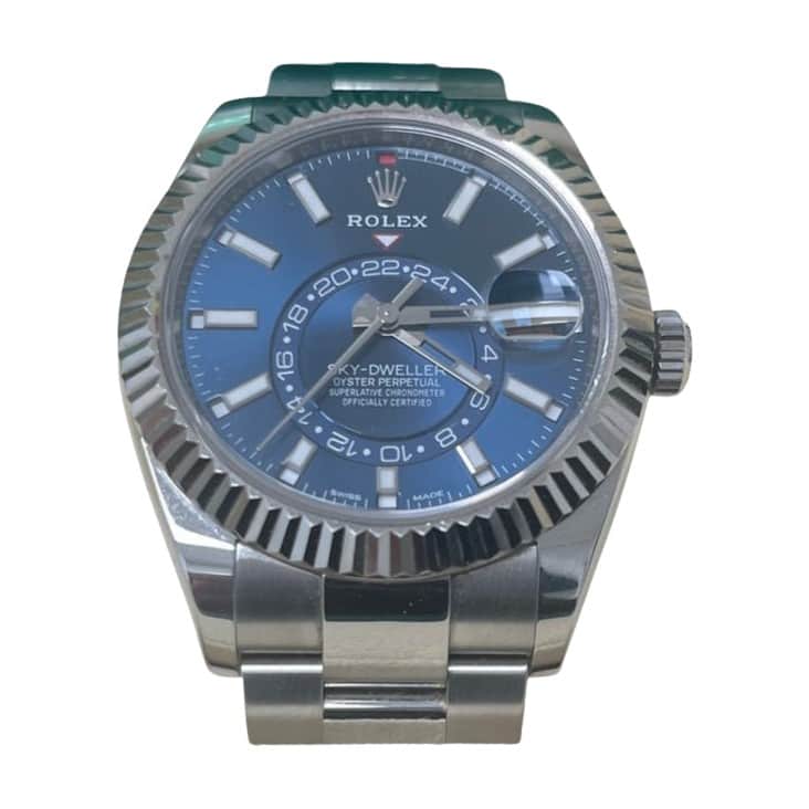 Rolex Sky-Dweller 42mm Blue Never worn - Front View