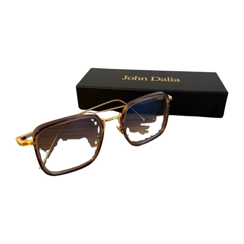 16 ARLINGTON Sunglasses John Dalia Brown Very good condition - Front View