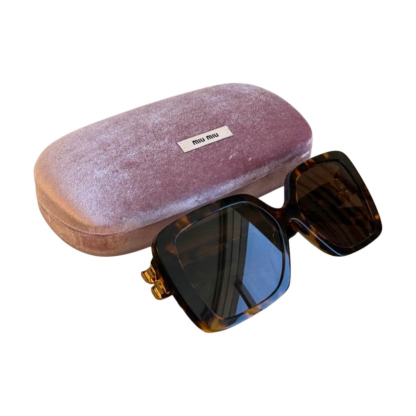 Miu Miu Miumiu sunglasses Brown Very good condition - Front View
