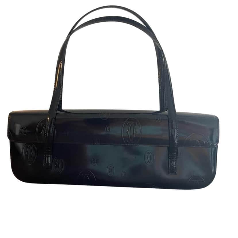 Cartier Happy Birthday Black Leather Very good condition - Front View