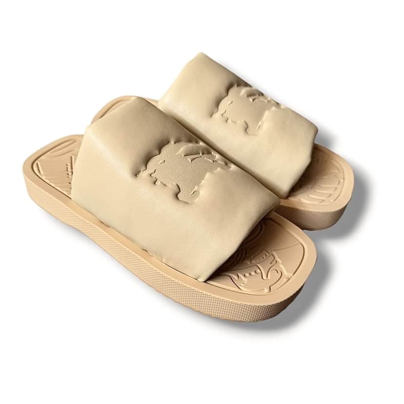 Burberry Burberry EKD Slap Beige Leather Never worn, with tag - Front View