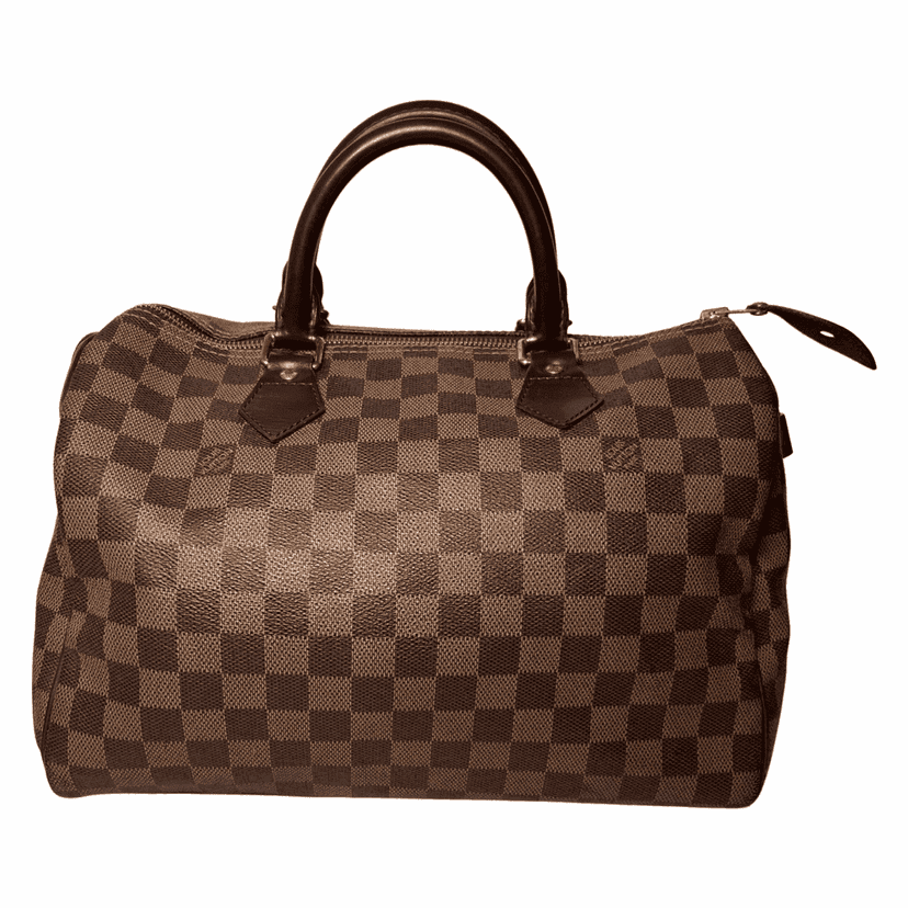 Louis Vuitton Speedy Brown Canvas Bronze Fair condition - Front View