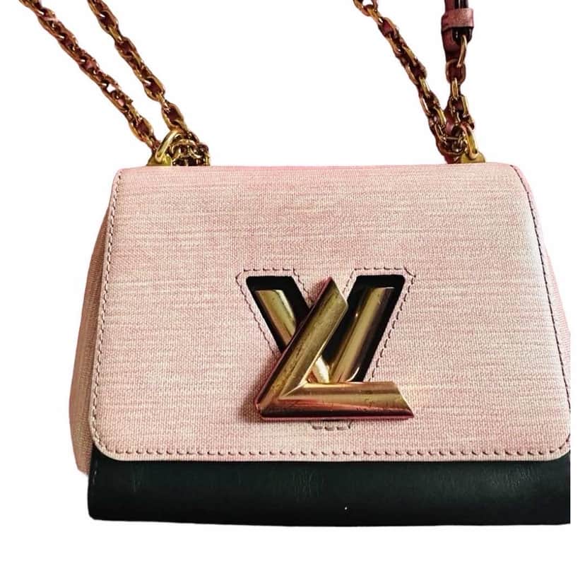 Louis Vuitton Twist Pink Canvas Leather Fair condition - Front View